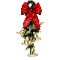 Божиќно декор за одмор 14,5 5pk sвона црвена, затворена употреба на отворено