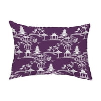 Едноставно Дејзи, 14 20 Chinapezka Purple Floral Decorative Outdoor Pillow