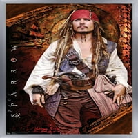 Дизни Пиратите Од Карибите: На Странец Плимата И Осеката-Џони Деп Ѕид Постер, 14.725 22.375