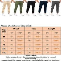 Беивеи Мажи Обични Еластични Панталони За Половината Обични Дно За Слободно Време Летни Панталони Со Повеќе џебови