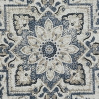 LOMAKNOTI KEHLEIGH OSDORN 6 '9' Сина ориентална затворена полипропилен област килим