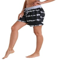 Жени Лабава Врвка За Влечење Кратки Панталони Дами Обични Шорцеви Џебови Спиење Шарени Основни Дно