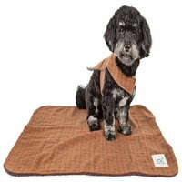 Touchdog ® 2-Во-Windowpane Плетенка Куче Јакна Со Појавување На Реверзибилни Куче Мат