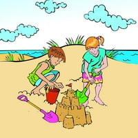 Дина Лажици Плажа Копачи-Пластични Дете Лопати За Песок или Снег-Портокал