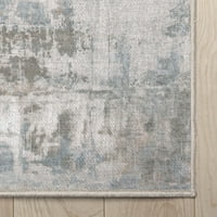 Добро ткаена апстрактна мандала модерна гроздобер мачна рамна ткаенина сива 7'7 9'10 Област килим