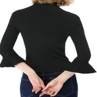 Единствени поволни цени за женски рафли ракави за тешка кошула со плетен џемпер