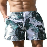 Авамо мажи од плажа шорцеви еластични половини летни кратки панталони дното на машка класична фитла фит плажа за одмор мини панталони графити