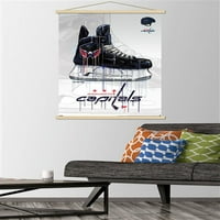 Вашингтон Капиталс-Капка Скејт Ѕид Постер Со Магнетна Рамка, 22.375 34