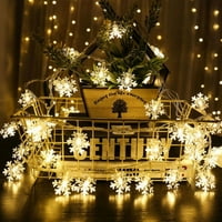 Божиќ Снегулка САМОВИЛА ЛЕД Стринг Светла Батерија Управувана Фестивал Дома Декор
