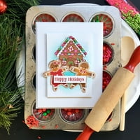 Херој уметност јасни марки 4 x6 -Божиќни колачиња од ѓумбир