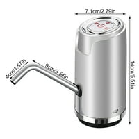 Автоматска пумпа за електрична вода пумпа USB пумпа за полнење 0,6L квантитална интелигентна алатка за пумпање, сребро