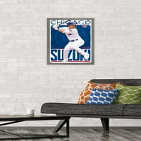 Chicago Cubs - Seiya Suzuki Wall Poster, 14.725 22.375 Рамка