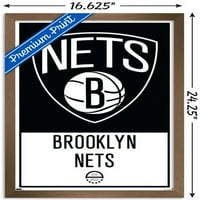 Бруклин Нетс - Постер за лого wallид, 14.725 22.375