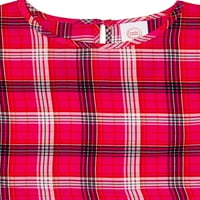 Печатена блуза за девојчиња од чудо нација со долги ракави, големини 4- & плус