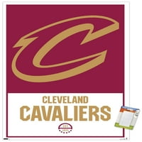 Кливленд Кавалиерс-Лого Ѕид Постер, 22.375 34