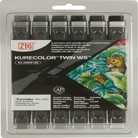 Kurecolor Zig Twin WS маркер постави 12 бои на PKG-кул